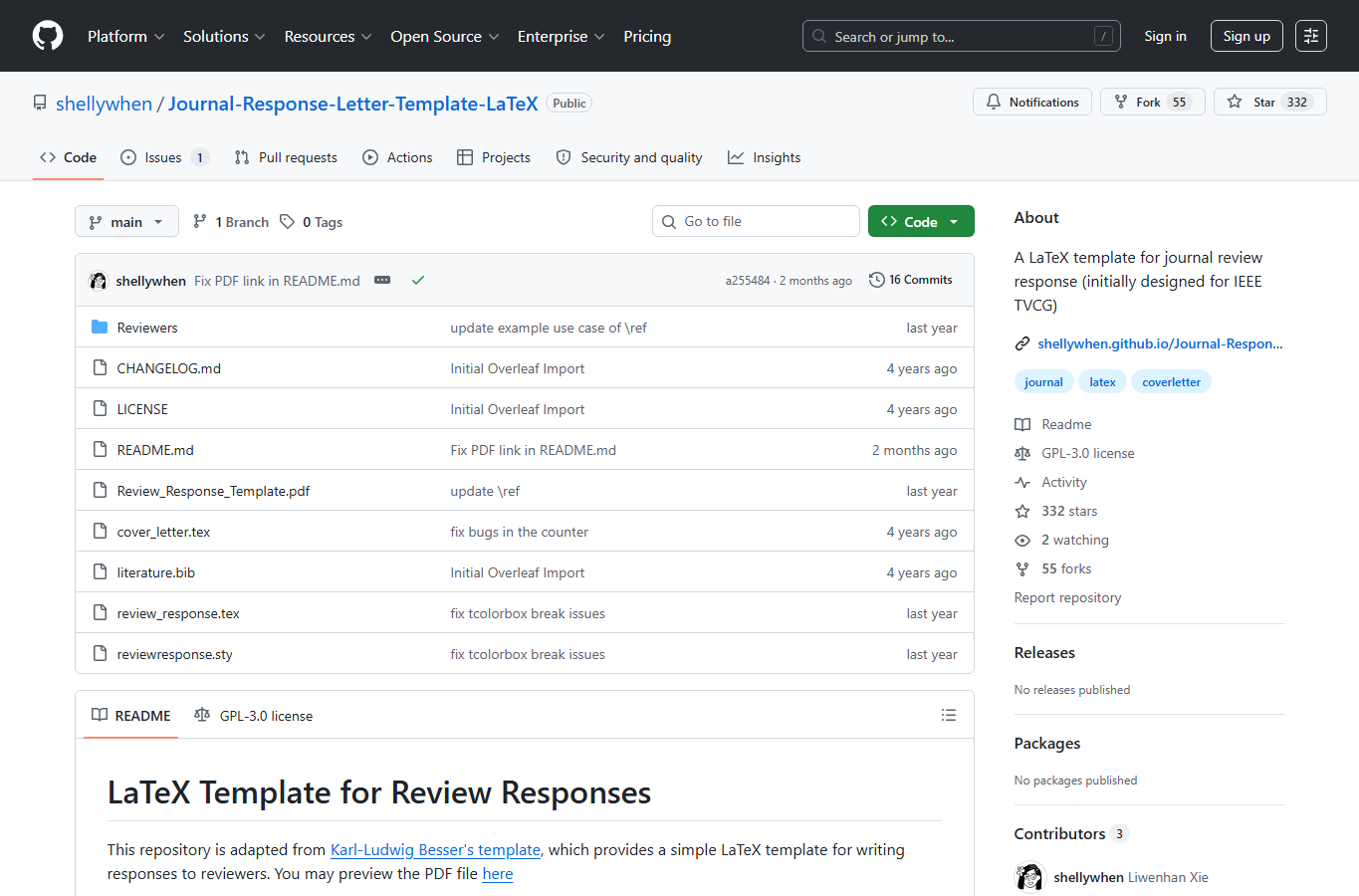 GitHub 仓库首页