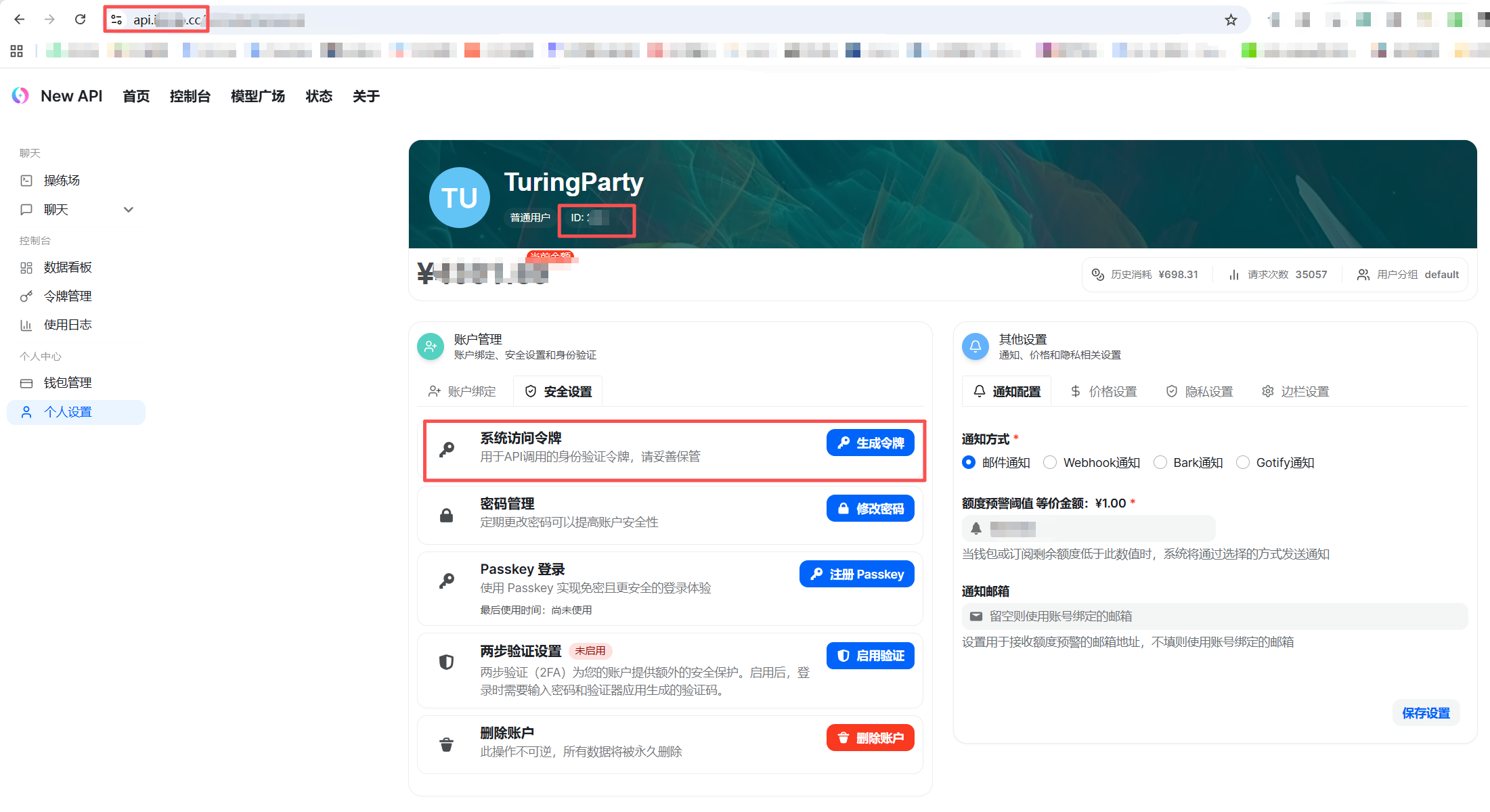newapi skill 需要配置的三个变量
